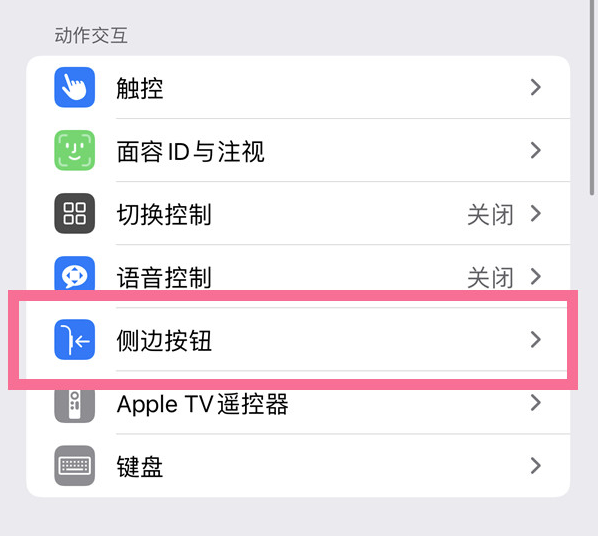 解放苹果14维修店分享iPhone14 Plus侧键双击下载功能关闭方法 